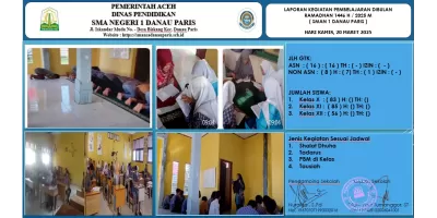 Kegiatan Ramadhan 1446 H SMAN 1 Danau Paris